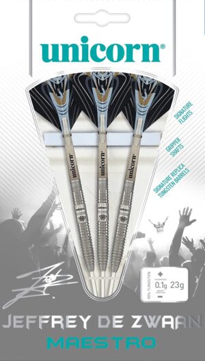 Unicorn Maestro 90% Tungsten - Jeffrey De Zwaan Steel Tip Professional Darts - 25g